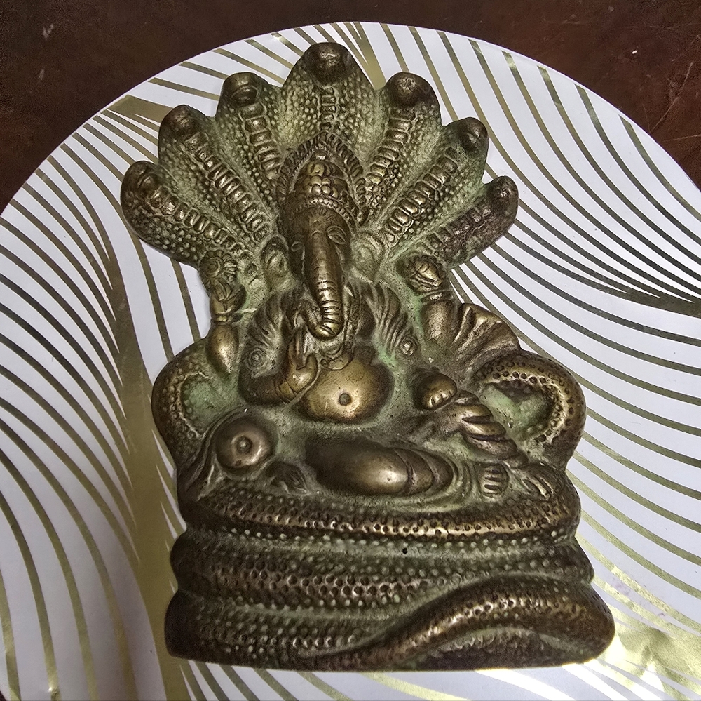 Antique Brass Lord Ganesha Statue